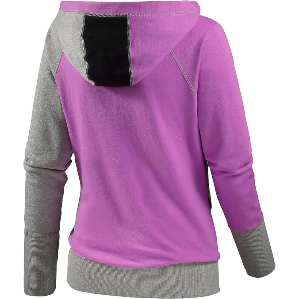 💥AWESOME💥 Fox Racing Pullover Hoodie in Gray & Neon Lilac - Picture 8 of 11